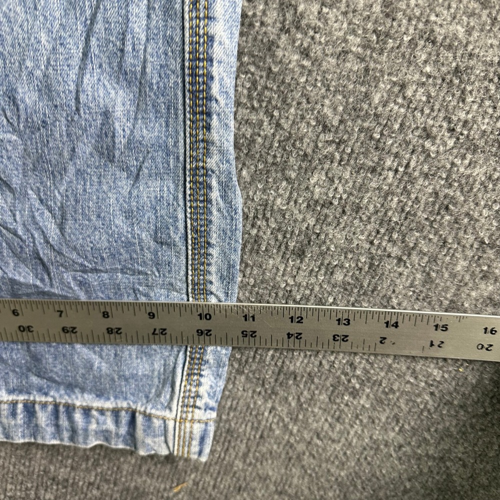 Levi Strauss Carpenter Jeans Mens Size 38x32 Blue Denim Light Wash Utility Work - Picture 3 of 9